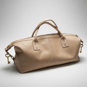 Beige Leather Handbag